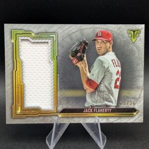 2020 Topps Triple Threads Single Jumbo Relics /36 Jack Flaherty #SJR-JF Patch